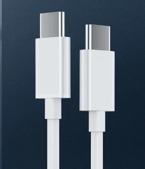 1-2 м 65 Вт 6A Тип C Зарядный кабель с дисплеем зарядки Новый нейлоновый шнур быстрой зарядки USB C - USB C для телефона / планшета Изображение 1