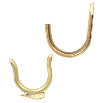 1 комплект Профессиональный крючок для переднего пальца Задний крючок для трубы си-бемоль (золотой)