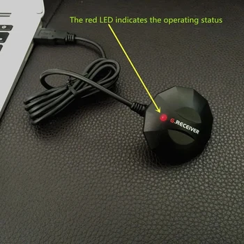 1 шт. Черный пластик Новый USB GPS ГЛОНАСС Приемник Приемник GNSS Модуль Антенна, Заменить Bu-353S4, BU353S4, 0183Протокол NMEA USB Изображение 2