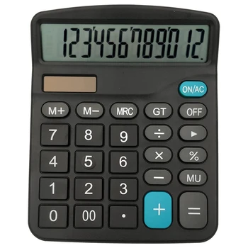 12-значный солнечный научный калькулятор Офисные компьютерные калькуляторы Офисные финансовые калькуляторы с большим дисплеем