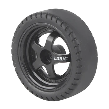 4 шт. RC Drift Tire Wheel Hard Tire RC Parts Black For LDRC LD1201 P06 WPL B14 B24 C14 C24 C34 C44 RC Авто Аксессуары для обновления Изображение 2