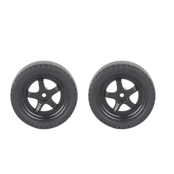 4 шт. RC Drift Tire Wheel Hard Tire RC Parts Black For LDRC LD1201 P06 WPL B14 B24 C14 C24 C34 C44 RC Авто Аксессуары для обновления Изображение 3