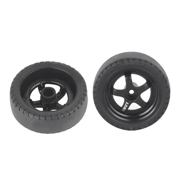 4 шт. RC Drift Tire Wheel Hard Tire RC Parts Black For LDRC LD1201 P06 WPL B14 B24 C14 C24 C34 C44 RC Авто Аксессуары для обновления Изображение 5