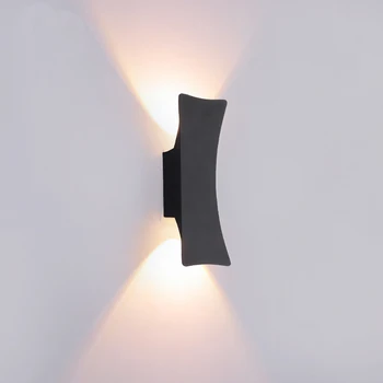 AC85-265 В 6 Вт Светодиодный настенный светильник для внутреннего и наружного освещения IP65 Водонепроницаемый современный минималистский стиль Лампы Алюминиевые садовые фонари для крыльца