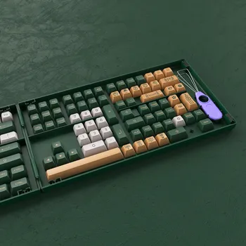 Akko World Tour London Keycap Set 198-клавишный ASA Profile PBT Double-Shot Full Keycaps для механических клавиатур с коллекционной коробкой Изображение 4