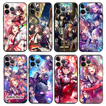 Anime Bang Dream Чехол для телефона для iPhone 15 14 13 12 11 Pro Max 7 8 Plus XS Max XR X 12 Mini Мягкий силиконовый чехол Изображение 0
