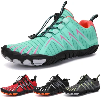 Aqua Shoes Обувь для плавания с пятью пальцами Размер 35-46 Пляжные спортивные ботинки Модная мужская обувь для фитнеса Пара Водные сапоги