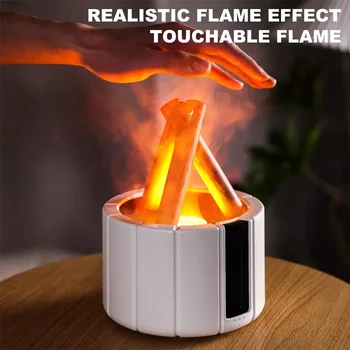 Control Ароматическое масло Диффузор Bonfire Flame Ультразвуковой увлажнитель воздуха с дистанционным мини-USB Fire Humidifier для домашнего спальни Рабочий стол Изображение 1