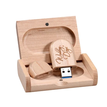 JASSTER Бесплатный пользовательский логотип USB 3.0 Флэш-накопитель Memory Stick + упаковочная коробка флешка 4 ГБ 8 ГБ 16 ГБ 32 ГБ 64 ГБ Свадебная фотография Подарки Изображение 4