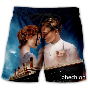 phechion Новые мужские/женские 3D-печатные повседневные шорты Titanic Модные уличные мужские свободные спортивные шорты A92