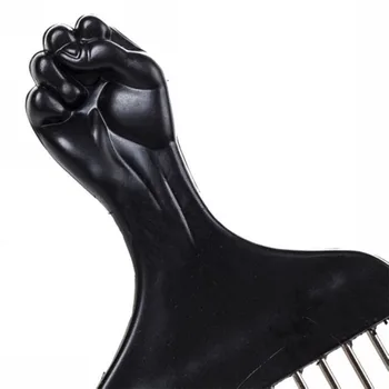 Pik Styling Прическа Инструмент для укладки Африканская щетка для волос Парикмахерская металлическая расческа Изображение 3
