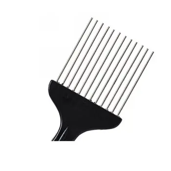Pik Styling Прическа Инструмент для укладки Африканская щетка для волос Парикмахерская металлическая расческа Изображение 4