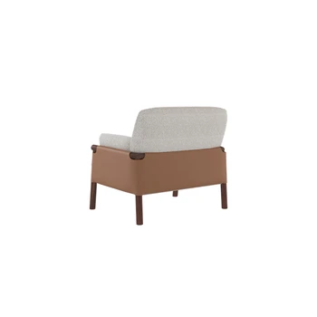 XL Nordic Solid Wood Одноместный диван Кресло для гостиной Кресло для отдыха Дизайнерское кресло для спальни Lazy Bone