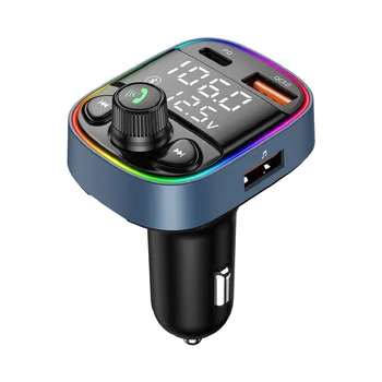 Авто Bluetooth 5.0 mp3 плеер fm двойной цифровой дисплей может подключать два мобильных телефона автомобильное зарядное устройство pd20w + Qc18W Быстрая зарядка
