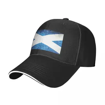  Винтажная бейсболка с флагом Шотландии Очаровательные солнцезащитные кепки Унисекс-подростки Snapback Flat Bill Хип-хоп шляпы Остроконечная кепка Регулируемая