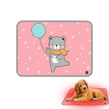 Грелка для кошек USB Коврик для сна домашних животных с 3 интеллектуальными уровнями нагрева Одеяло для сна домашних животных Зимняя подстилка для собачьей будки