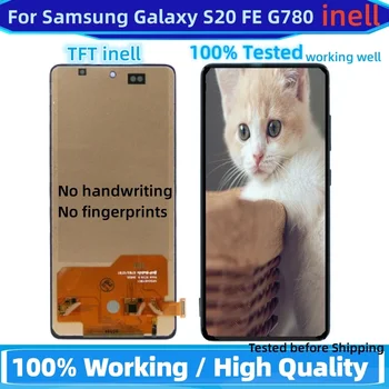 Дисплей для Samsung Galaxy S20 FE G780 ЖК-дисплей сенсорный экран TFT incell S20FE Сенсорный экран Дигитайзер Ремонт деталей Замена рамы