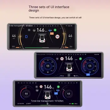  для модели 3 / Y H6 Mini Screen 6,86 дюйма Приборная панель Спидометр Датчики Дисплей приборной панели для Tesla 2017-2023 с камерой Изображение 2