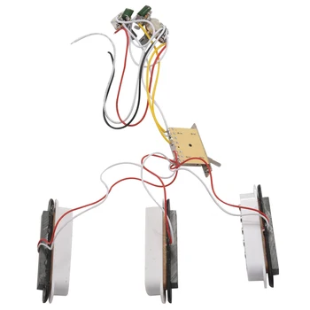 Жгут проводов электрогитары Предварительно смонтированный 5-позиционный переключатель SSS для электрогитары ST Белый