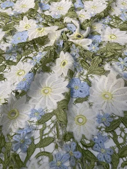 Классическое мягкое и многоцветное платье-рубашка с вышитой юбкой из молочного шелка Cheongsam Кружевная ткань Изображение 0