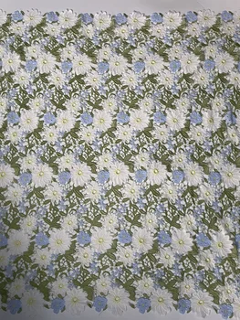 Классическое мягкое и многоцветное платье-рубашка с вышитой юбкой из молочного шелка Cheongsam Кружевная ткань Изображение 1