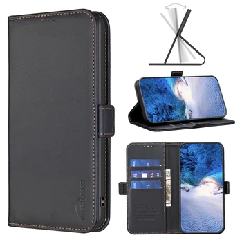 Кожаный чехол для Samsung Galaxy S24 Ultra S23 Plus S22 S21 FE S20 S10 S9 Retro Protect Magnet Stand Flip Wallet Book Phone Case