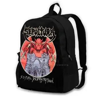 Лучшее от Sepultura Design Модные сумки Дорожный рюкзак для ноутбука Sepultura Band Sepultura Music Sepultura Band Sepultura Band Изображение 0
