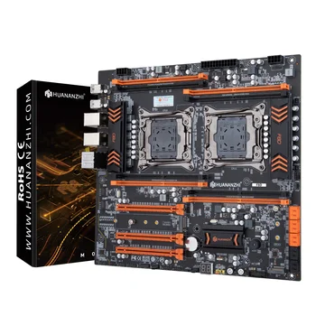 Материнская плата HUANANZHI X99 F8D LGA 2011-3 XEON X99 с Intel E5 2696 V3 * 2 с 4 * 32 ГБ памяти DDR4 RECC комбинированный комплект памяти NVME Изображение 1