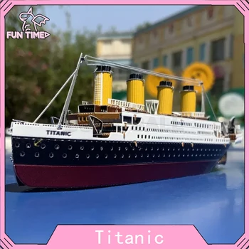 Металл Нержавеющий Титаник DIY Титаник Модель Набор Сталь Собранная Модель Лодки Коллекция Рождественские Хэллоуин Игрушки Для Детей