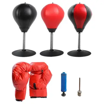 Настольная боксерская груша с присоской и стойкой Бокс Скоростной Мяч Боксерское оборудование для взрослых Дети Funpunch Rage Bag