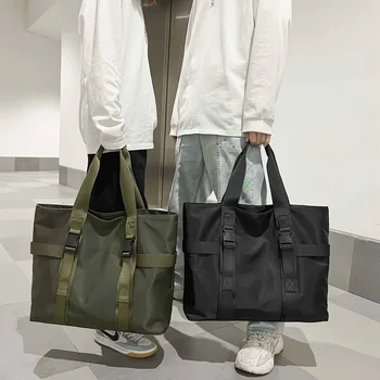Новая мужская сумка большой емкости для путешествий Повседневные сумки через плечо для мужчин Сумка-шопер унисекс для пары Мужская сумка для путешествий на короткие расстояния