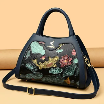Повседневная сумка Роскошные кожаные сумки Кошелек Женская сумка 2023 Дизайнерская сумка через плечо Messenger для женщин-покупателей Sac Изображение 5