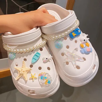 Подвески для обуви для Crocs DIY Seaworld Садовый набор обуви Аксессуары Украшение Пряжка для крокодила Обувь Шарм Дети Вечеринка Девушки Подарок