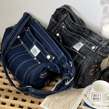 Роскошные дизайнерские джинсовые сумки женские джинсовые сумки через плечо с джинсовой цепочкой для женщин 2022 женские сумки через плечо сумки мессенджер женский
