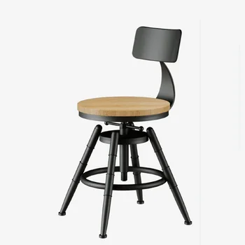 Современный регулируемый табурет для вечеринок Nordic Swivel Роскошный промышленный стул для ног Iron Make Up Sgabelli Da Bar Уличная мебель