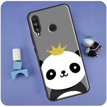 Чехол для милых животных панды для Huawei P30 Lite P40 P20 P50 Pro Mate 20 Nova 5T P Smart 2019 Honor 50 8X 9X 10i Изображение 5
